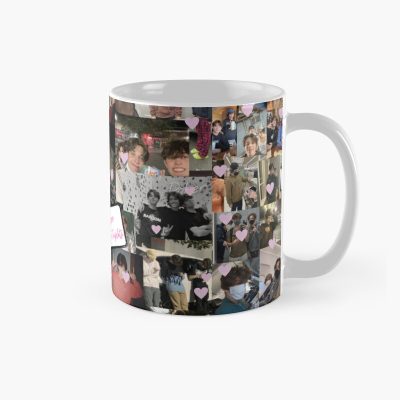 Sturniolo Triplets Cute Collage - I Love Sturniolo Triplets With Pink Hearts All Over Pattern Mug Official Sturniolo Triplets Merch