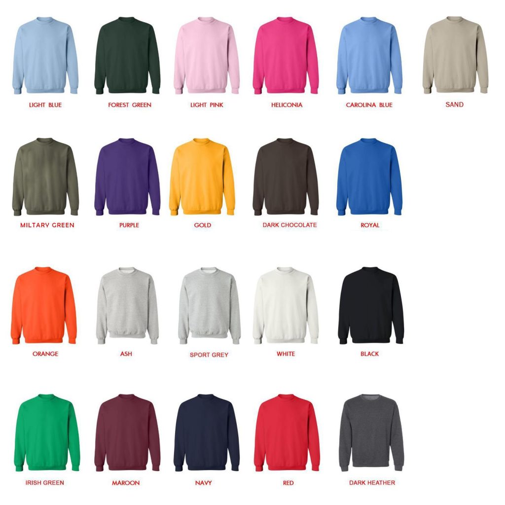 sweatshirt color chart - Sturniolo Triplets Store
